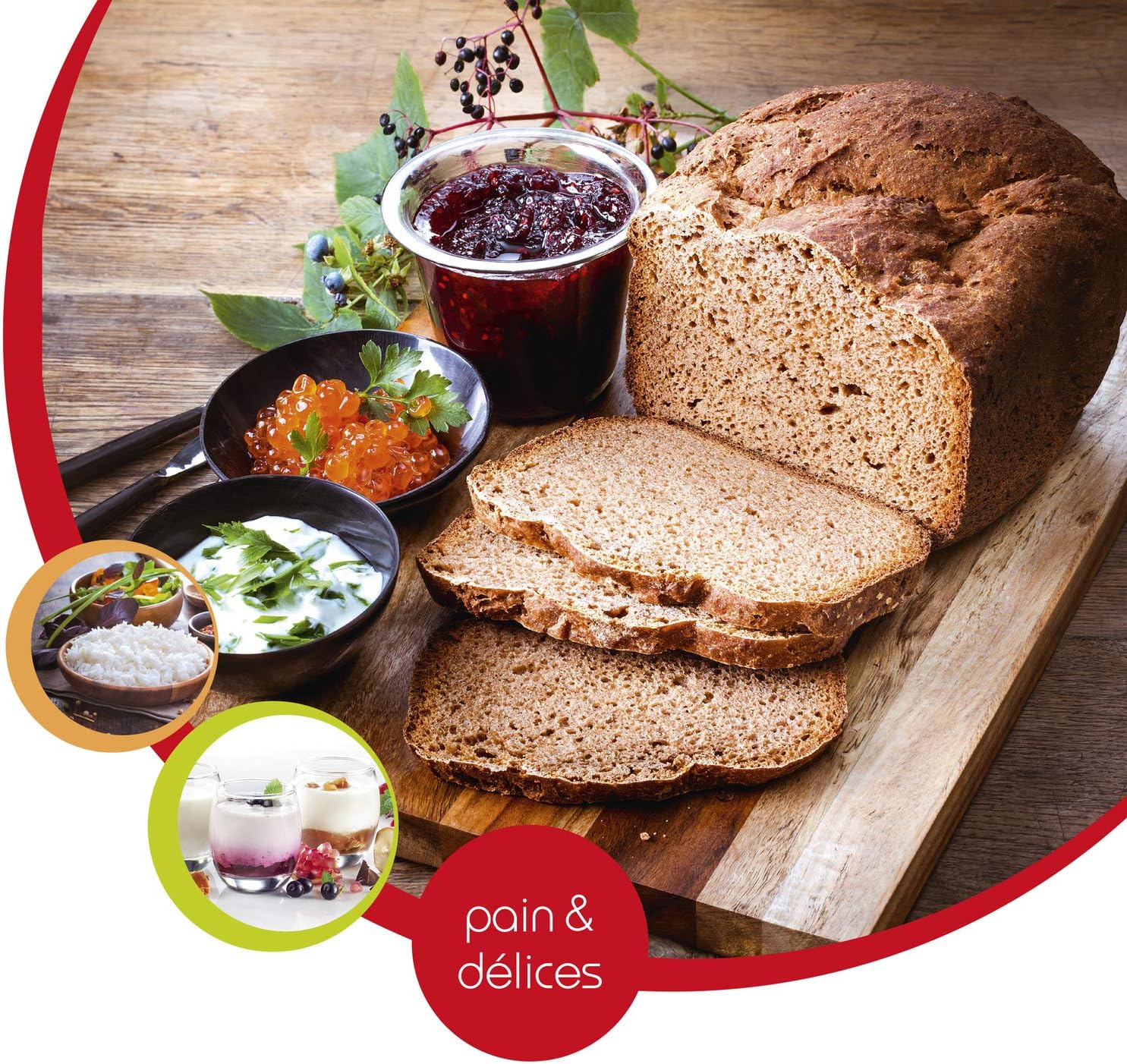 Moulinex OW240E Pain Délices Macchina del Pane in Acciaio Inox con Funzione Yogurt e 20 Programmi Automatici (3 Senza Glutine) per Pane, Pizza, Pasta, Dolci, Marmellate e Cereali, Ricettario Incluso, 720W, Nero Moulinex OW240E Pain Délices Macchina del Pane in Acciaio Inox con Funzione Yogurt e 20 Programmi Automatici (3 Senza Glutine) per Pane, Pizza, Pasta, Dolci, Marmellate e Cereali, Ricettario Incluso, 720W, Nero