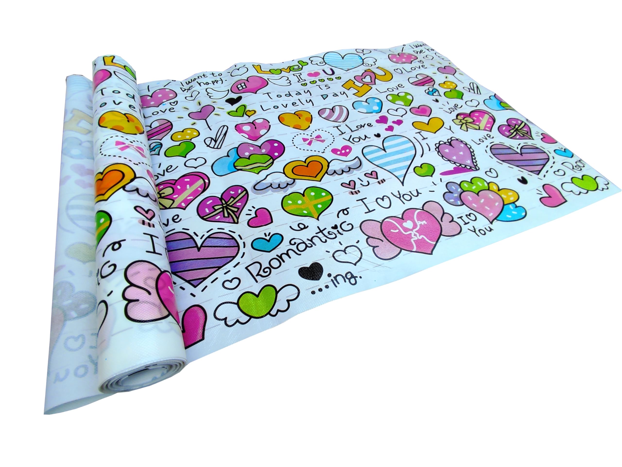 Rite Clique 5 Meters Multipurpose Textured Super Strong Anti-Slip Liner Mat for Kitchen Shelves, Wardrobe, Drawer, Cupboard, Cabinet, 5 Meter Roll (Wipe and its Clean) (Size 45X500-CM, Multi), D-13