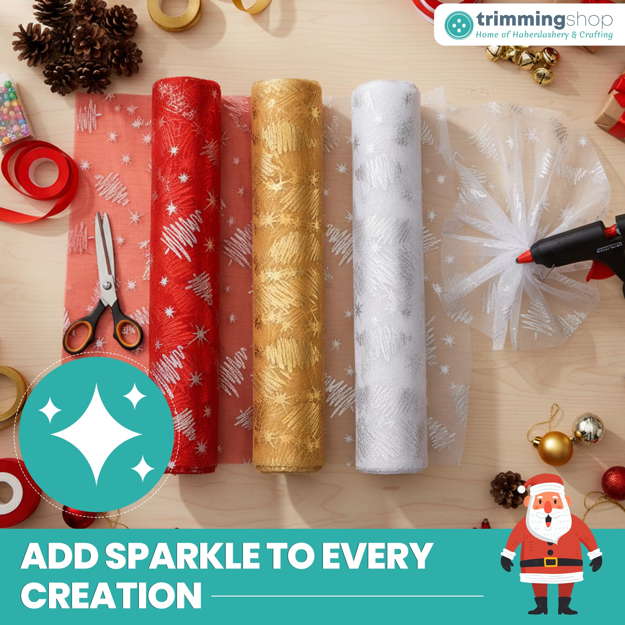 ROTOLO ORGANZA 25MM 50MT BLU MARE