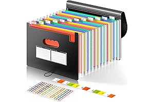 Accordion Expanding File Folder Monthly Bill Organizer