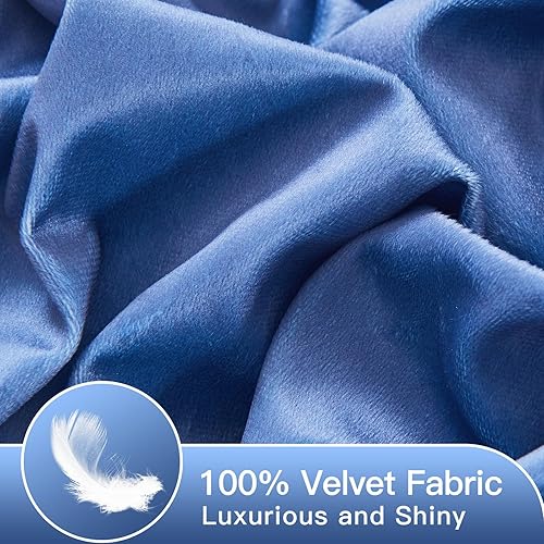 Miniatura 4 de Funda de edredón de terciopelo, funda de edredón ultrasuave de lujo con 2 fundas de almohada, calidez acogedora, no se desprende, cierre de