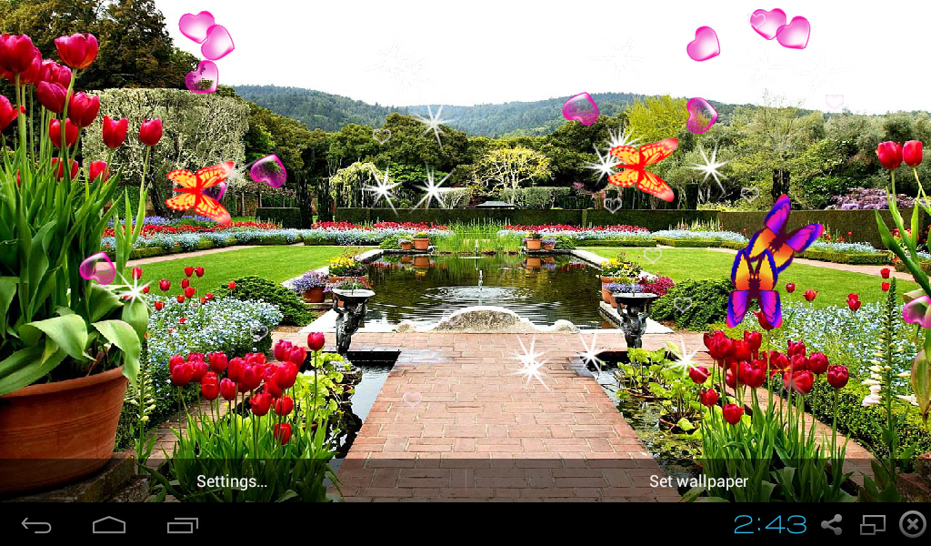 Beautiful Garden Wallpaper 3d