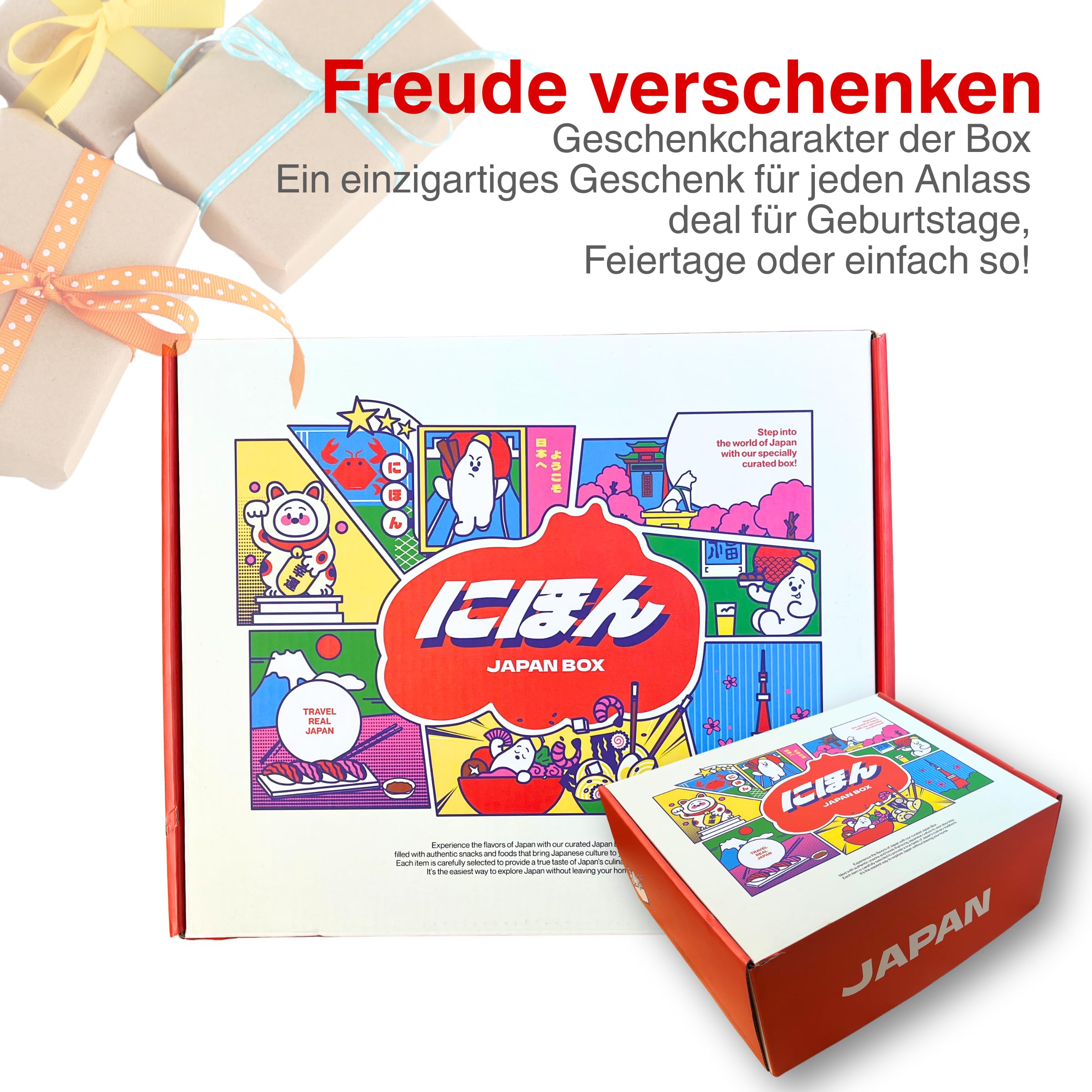ASIA Snack Box Original Korea Japan Snacks Drinks Süß salzig Kultur-Guide Deutsch