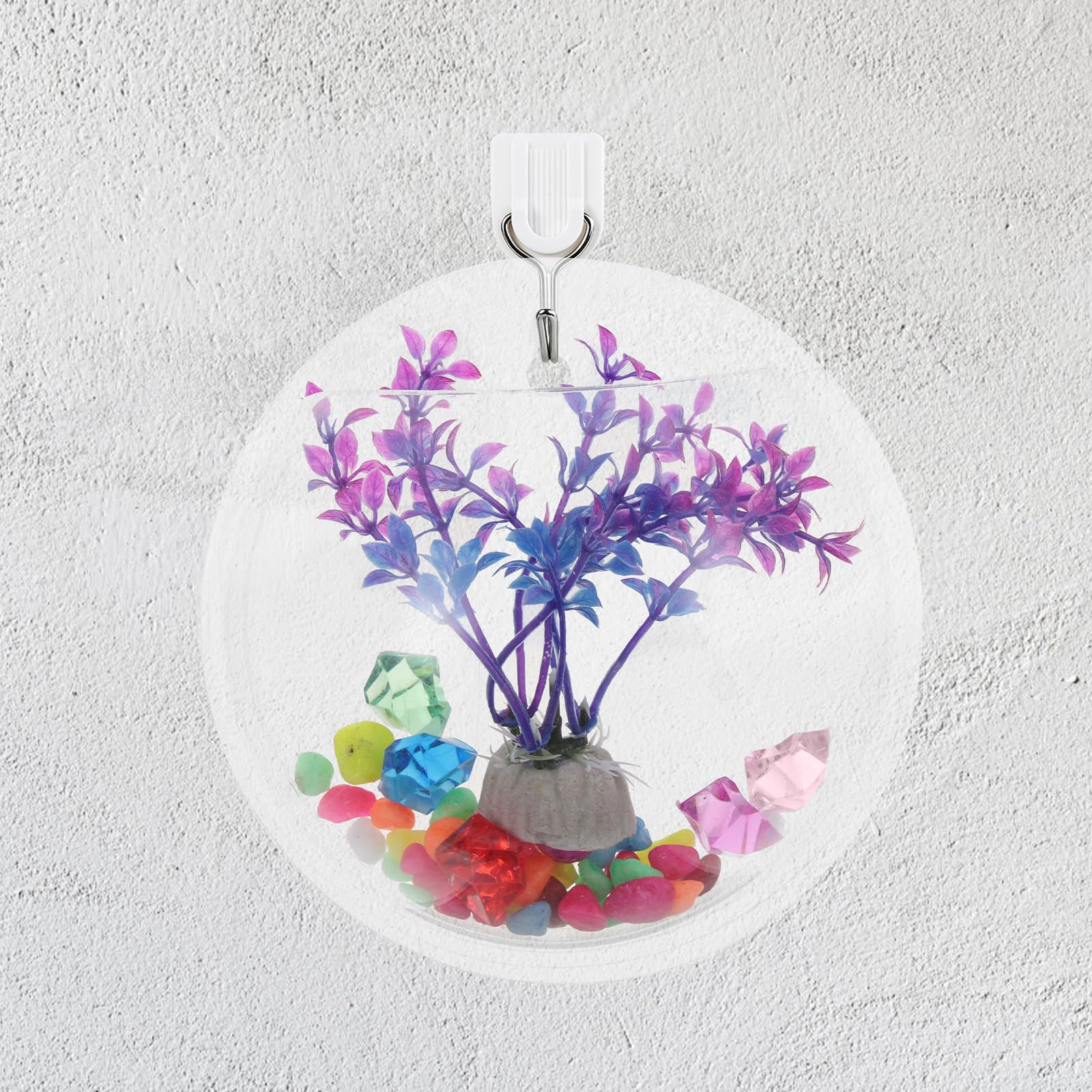 Mini Aquarium En Acrylique - 40x22.7x25.5 Cm, Avec Couvercle Et Trou D'alimentation, Pour Betta, Crevettes, Tortues