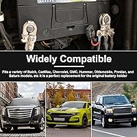 Vista 7 de Garra de batería base, sujetador de batería con kit de pernos de acero inoxidable 304, compatible con modelos seleccionados