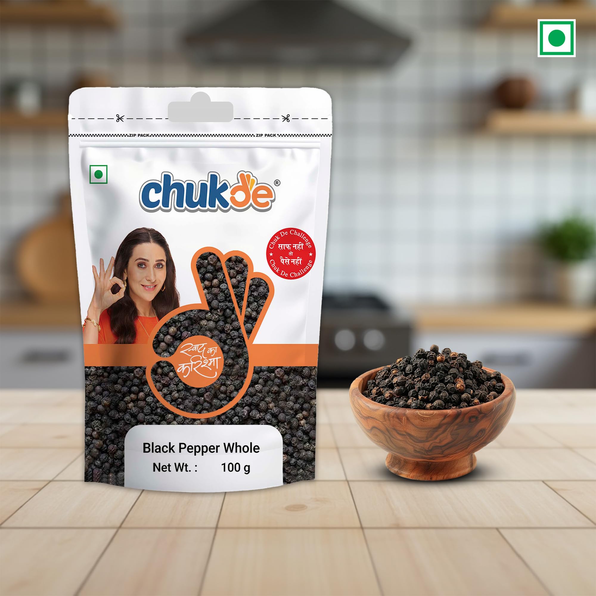 Chukde Kaali Mirch Sabut, Black Peppercorns Whole Spices, 100g - Image 8 thumbnail