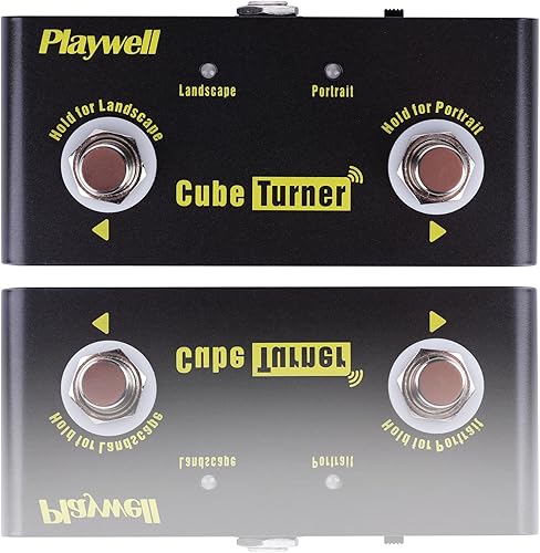 Miniatura 5 de Turner de página de música para tabletas, conectado por Bluetooth para páginas abatibles desde software de música, controlado por interruptor de