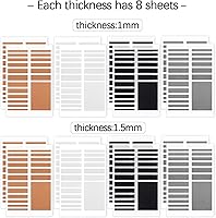 Vista 3 de Zonon Ajustador invisible de tamaño de anillo de 16 hojas con 2 piezas de ajuste de tamaño de anillo de plástico para tensor de joyería suelto
