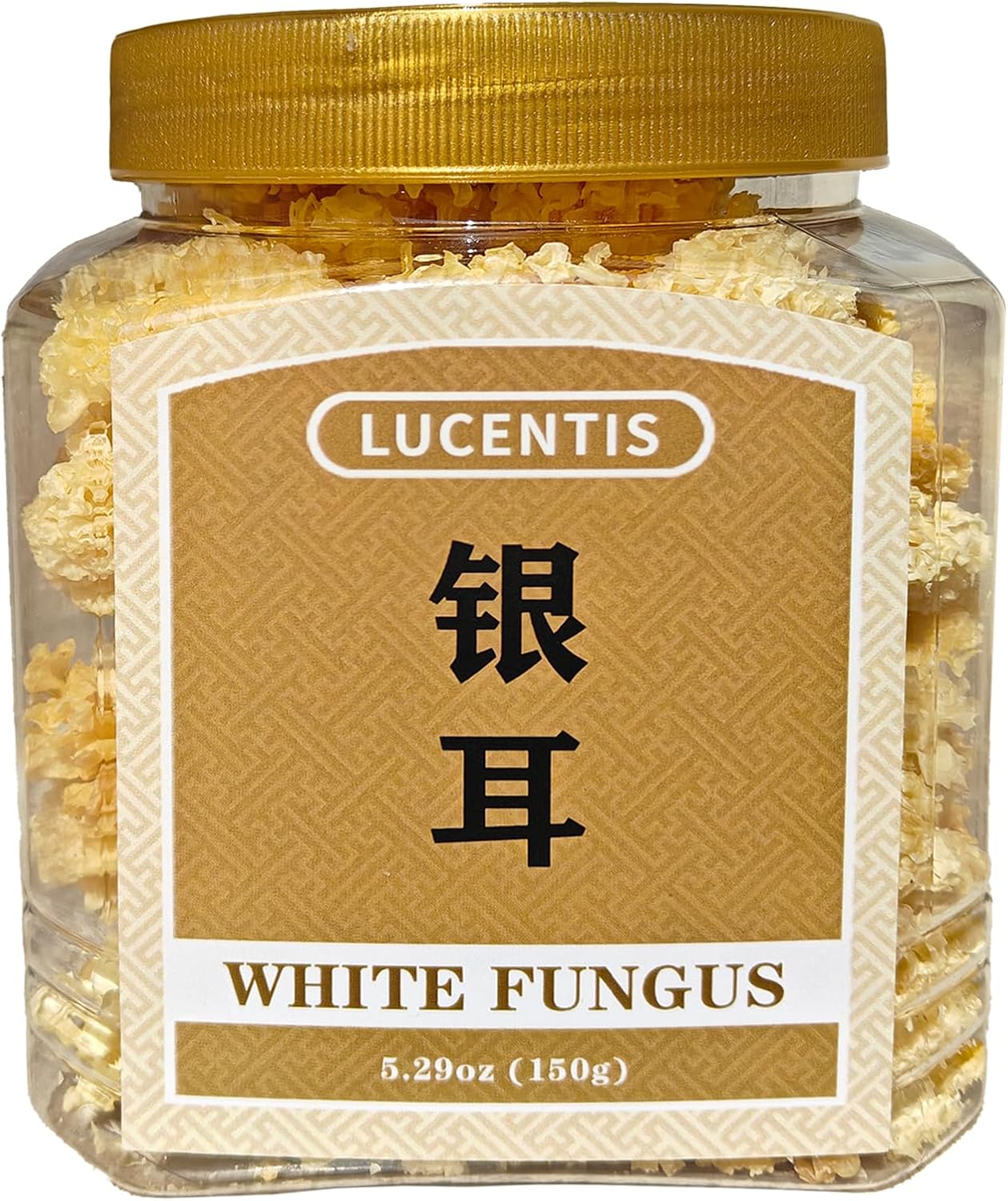 White Fungus (Tremella Fuciformis), Wood-Grown Snow Mushroom – 150g / 5.29oz Dried Tremella, Small Silver Ear for Soup and Dessert – Natural, Tender & Nutrient-Rich, 椴木小银耳