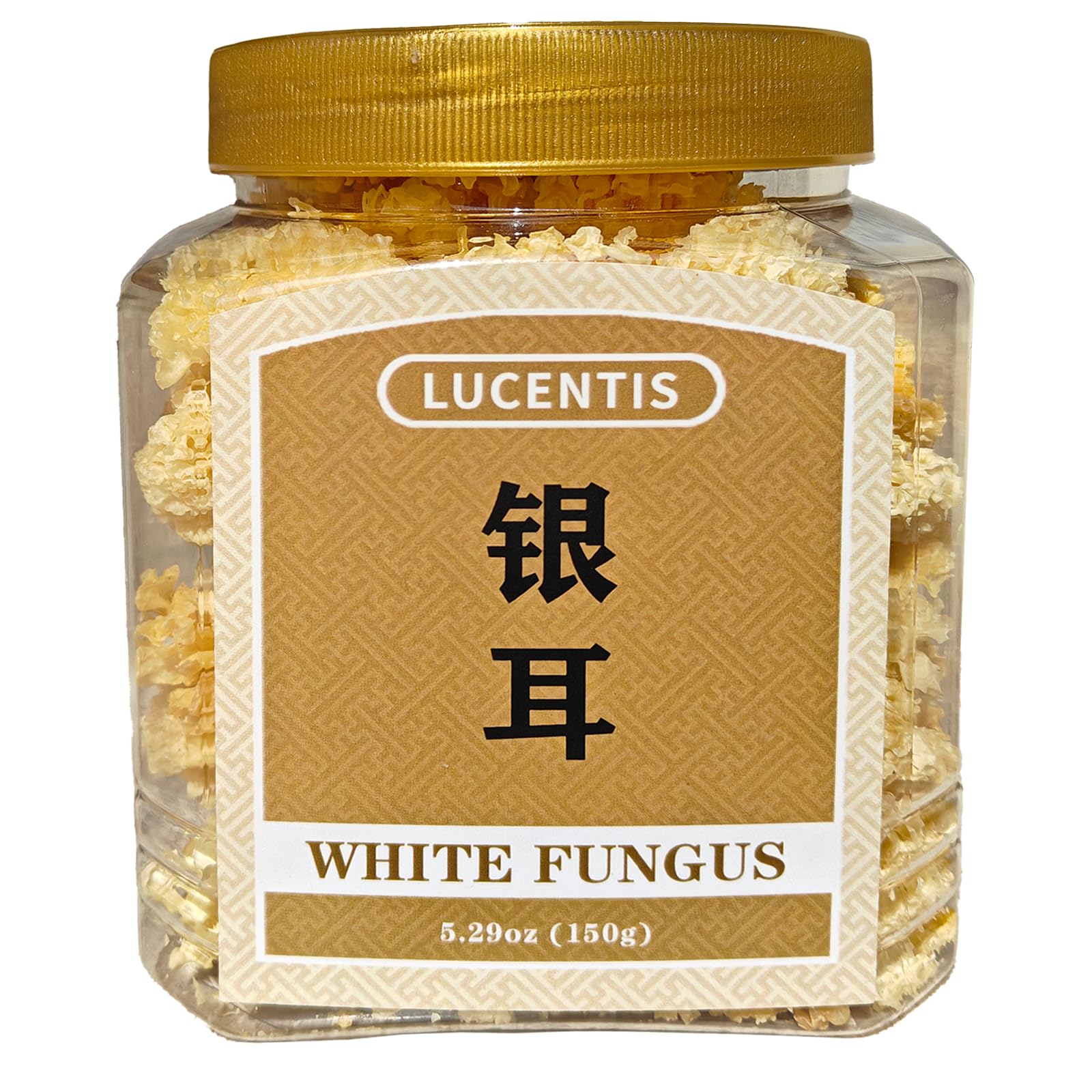 White Fungus (Tremella Fuciformis), Wood-Grown Snow Mushroom – 150g / 5.29oz Dried Tremella, Small Silver Ear for Soup and Dessert – Natural, Tender & Nutrient-Rich, 椴木小银耳