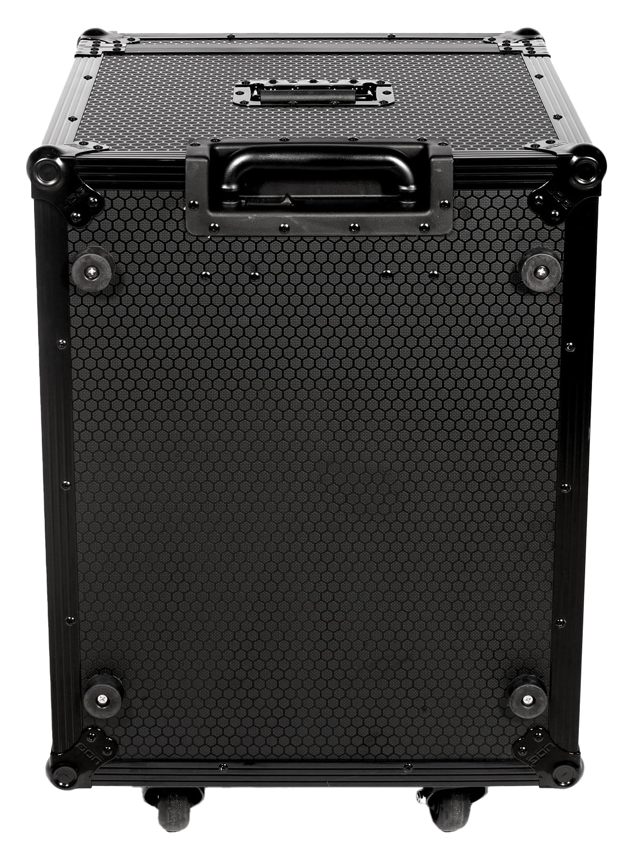 UDG Ultimate Flightcase 4 CDJ/Mixer Plus Rollen, Schwarz (U91101BL) | 9-mm-Sperrholzschale; Schmetterlingsverriegelungen; verstärkte Eckschützer; Trolley- und Radsystem; Schauminnere