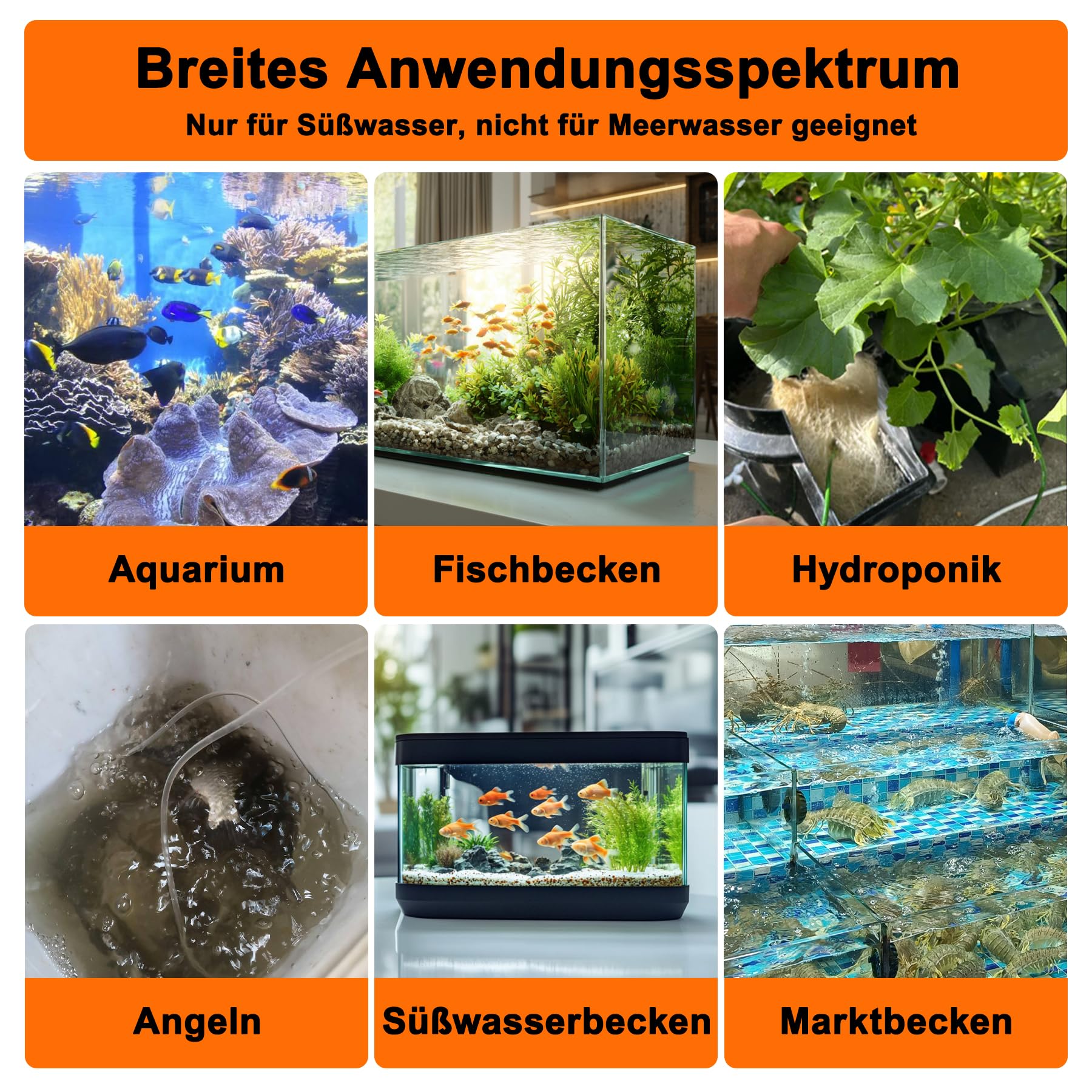 hygger Sprudelstein für Aquarium, Luftausströmer Aquarium Luftstein, Aquarium Ausströmer Sauerstoffstein Sprudler Set, Rot, Quadratisch Geformt, mit alle Zubehör, 42mm