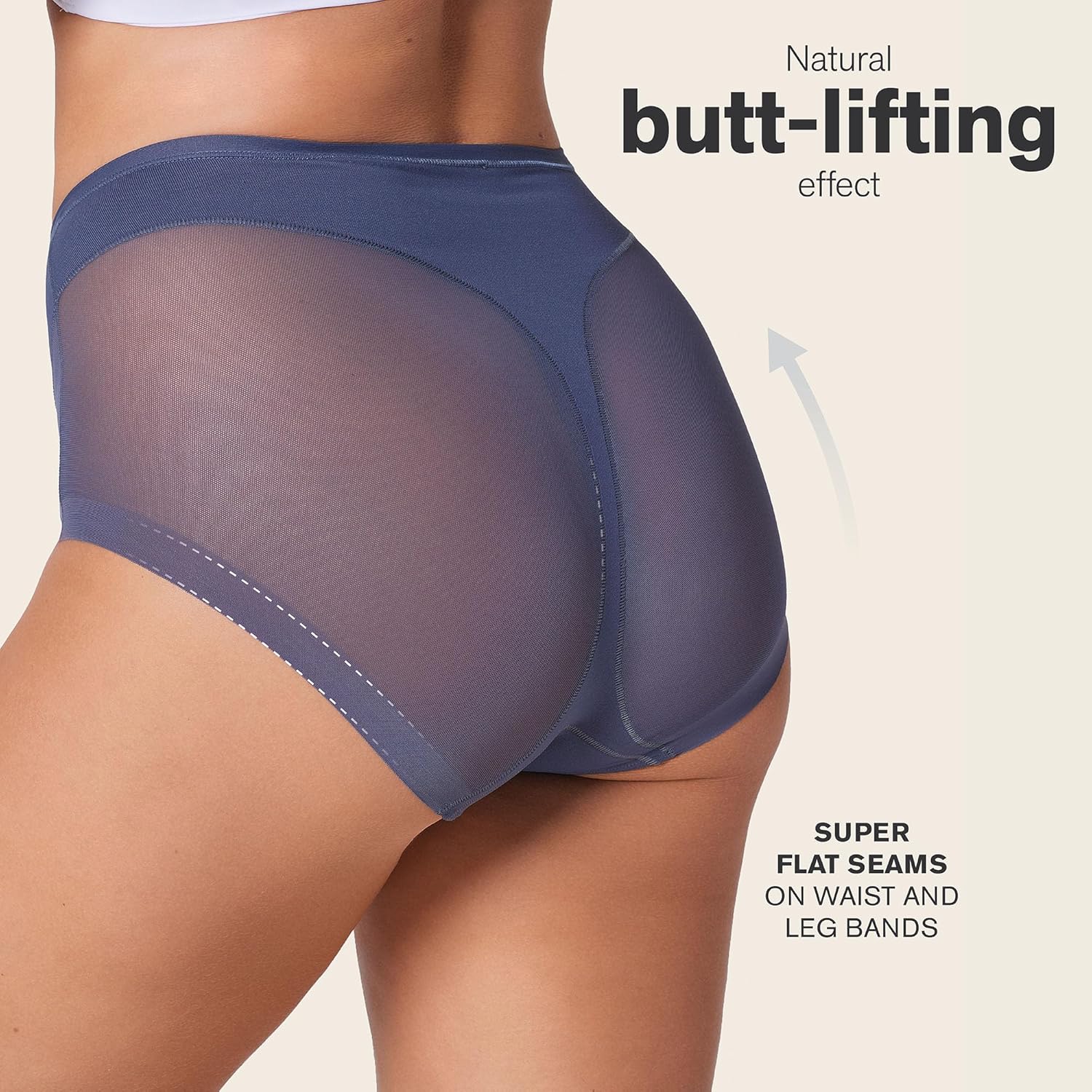 Leonisa Invisible Shapewear Panties, High Waisted Tummy Control Women's Underwear - Image 4