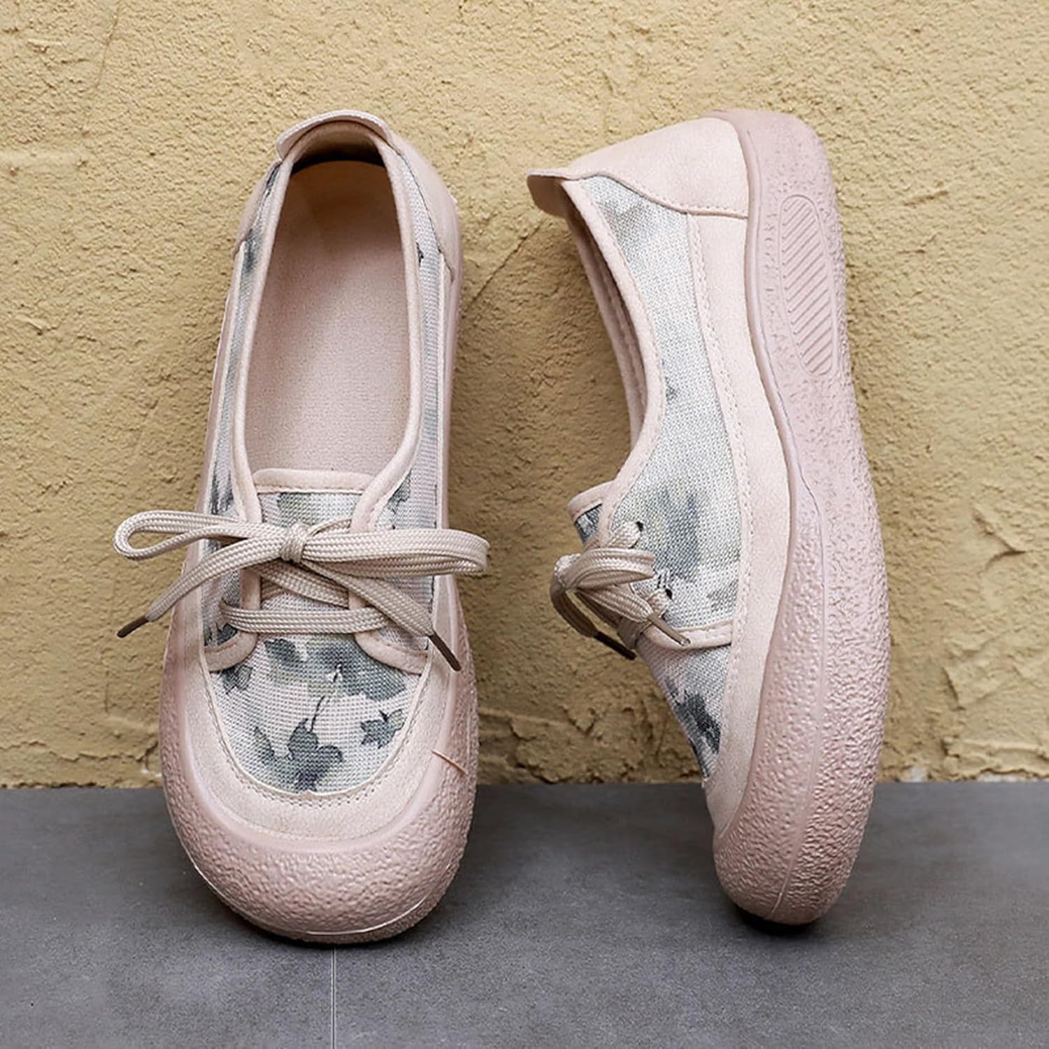 [ダキシ] レディース 厚底スニーカー スポーツシューズ ランニングシューズ ウォーキング 運動靴 通気性 カジュアル 紐靴 美脚 軽量 ローヒール 通勤 疲れない 通学 おしゃれ 幅広