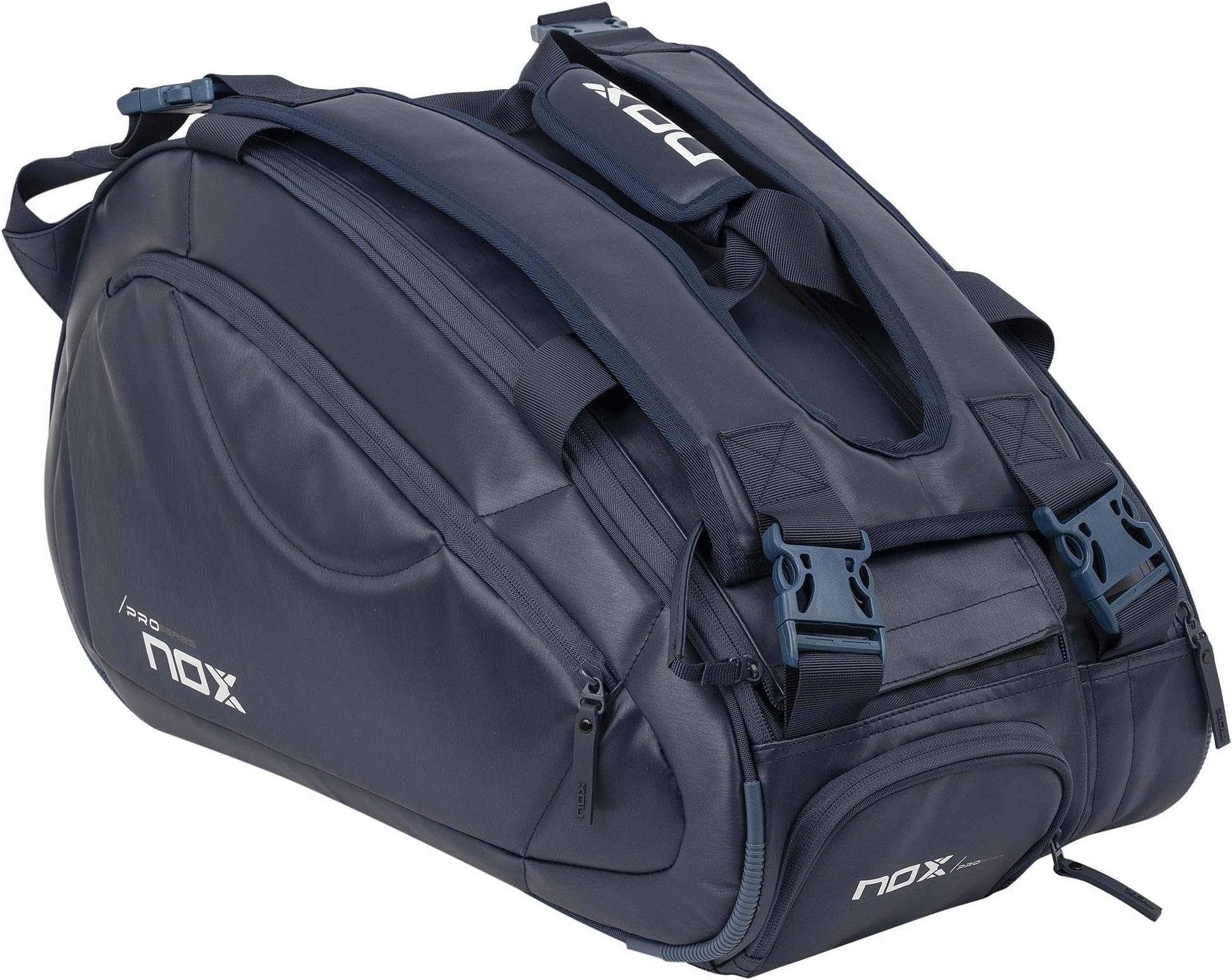 NOX Padel Bag PRO SERIES | Thermal ThermoTech Compartment | Large Capacity for 5 Rackets & Ventilated Shoe Pocket | Ergonomic Design with Backpack Straps | Padel Racket Bag for Men & Women