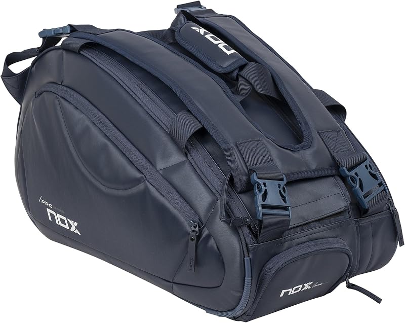 Bolsa de Pádel NOX SERIE PRO | Compartimento térmico ThermoTech | Gran capacidad para 5 raquetas y bolsillo para zapatos ventilado | Diseño ergonómico con correas de mochila