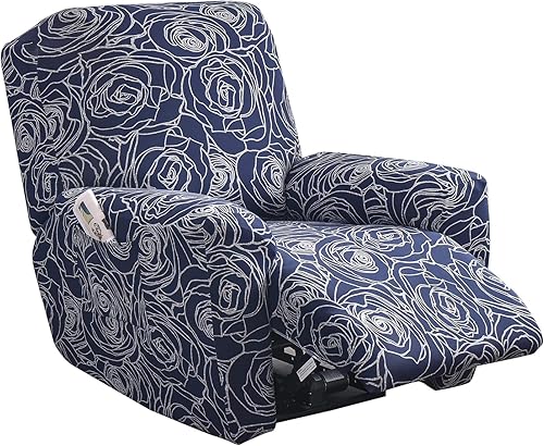 Vista 186 de Eco-Ancheng Fundas reclinables Lazyboy de 4 piezas, fundas para sofá reclinable, fundas antideslizantes para sillas reclinables, con bolsillos de 1