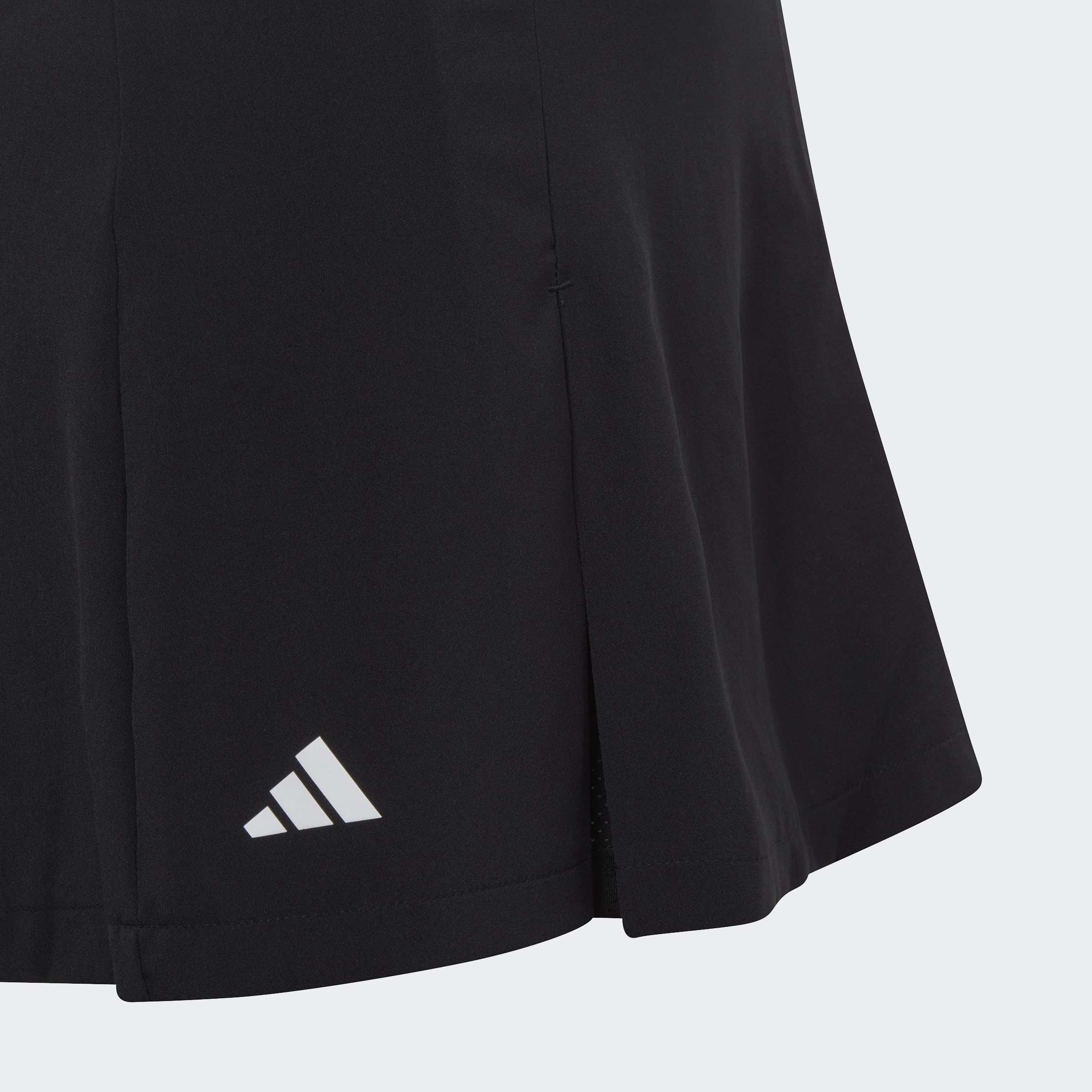 adidas Fille Club Tennis Pleated Skirt, Black, 13-14 Years