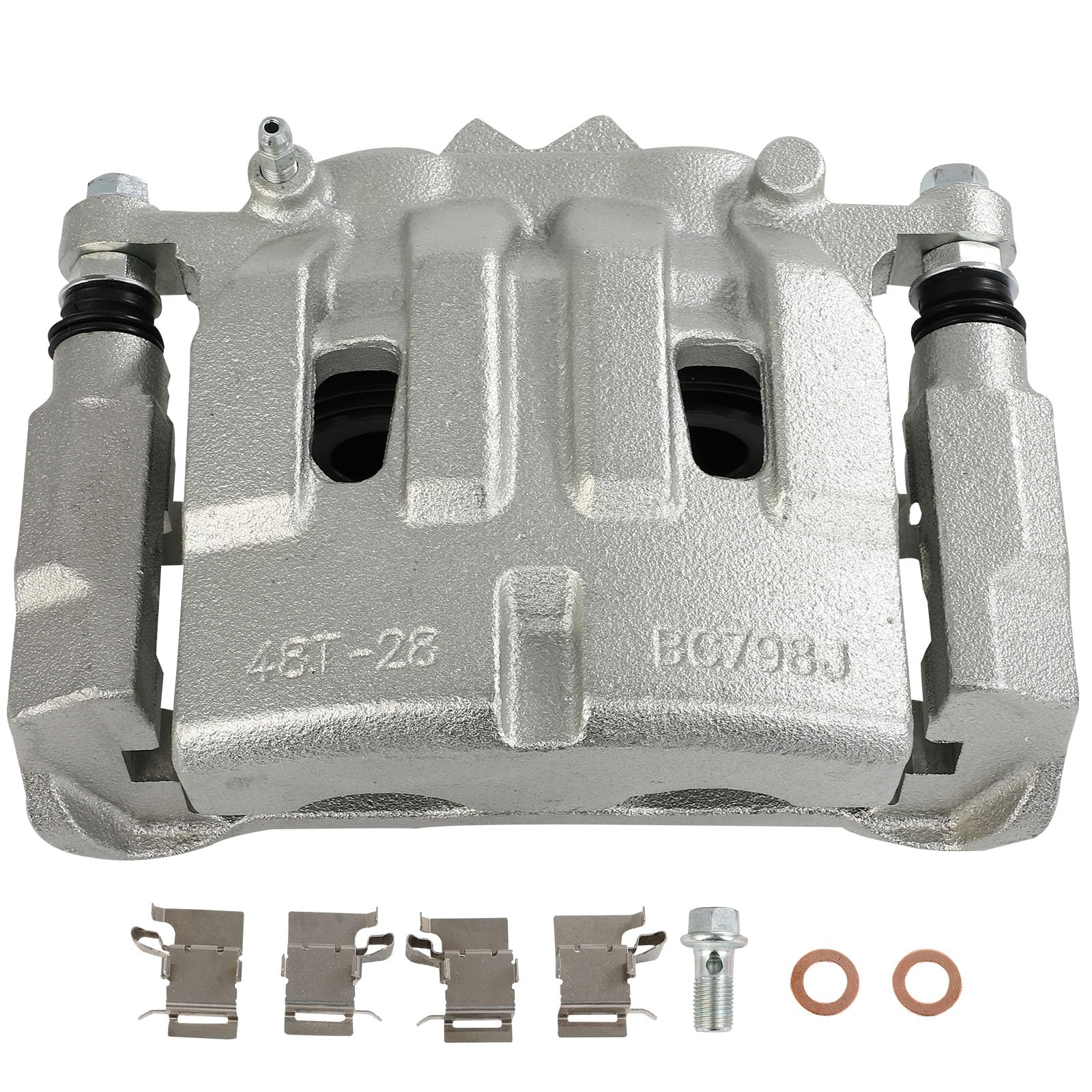SCITOO Front Right Passenger Side Disc Brake Caliper 18B5509 | Fit For Jeep For Cherokee 2014 2015 2016 2017 2018 2019 2020 2021 2022 2023,With Bracket 1PC, Direct-fit