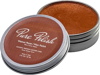 Premium Natural Shoe Paste Wax Polish - 2 oz - Multiple Colors Available