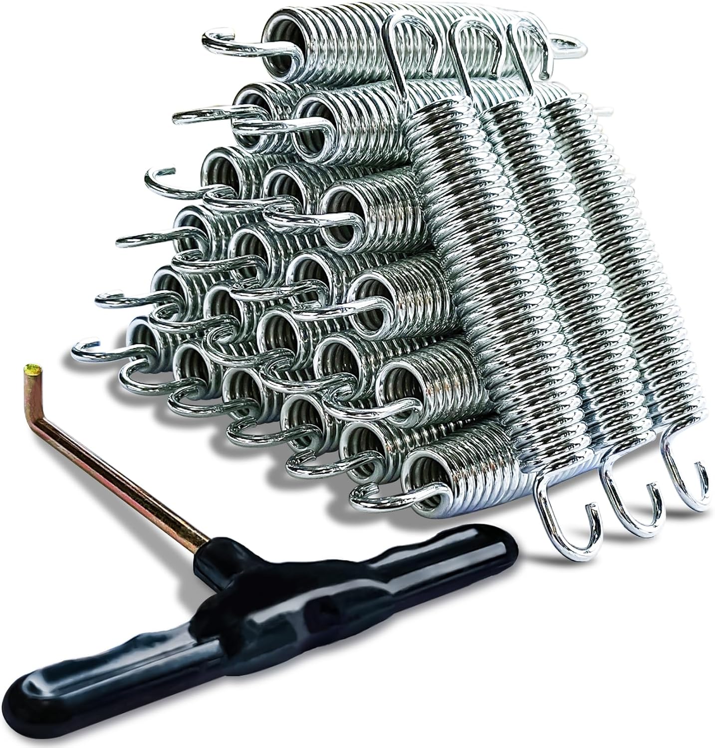 5.5 Inch Trampoline Springs Universal Replacement Trampoline Springs Heavy Duty Stainless Steel Trampoline Accessories with T Hook