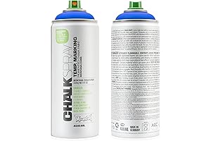 Montana Cans Montana Chalk Color Spray Paint, 400 Ml, Blue, Versatile Spray...
