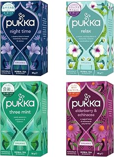 pukka (パッカ) オーガニックハーブティー 4種セット品 ｜ ノンカフェイン