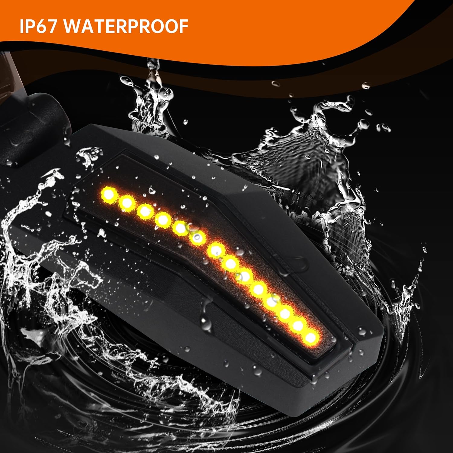 Side Mirrors with Turn Signal Lights for RZR XP 1000 2024, Folding Side view Mirrors with LED Light Compatible with Polaris RZR XP 1000/ XP 4 1000 Ultimate/Sport/Premium 2024 Accessories