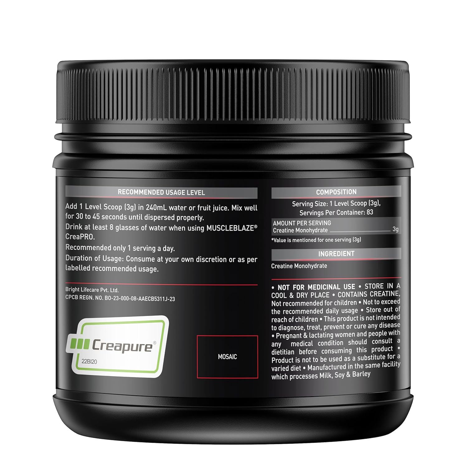 Buy Now Muscleblaze Creapro Creatine Monohydrate Powder With 3 Buy Now Muscleblaze Creapro Creatine Monohydrate Powder With
