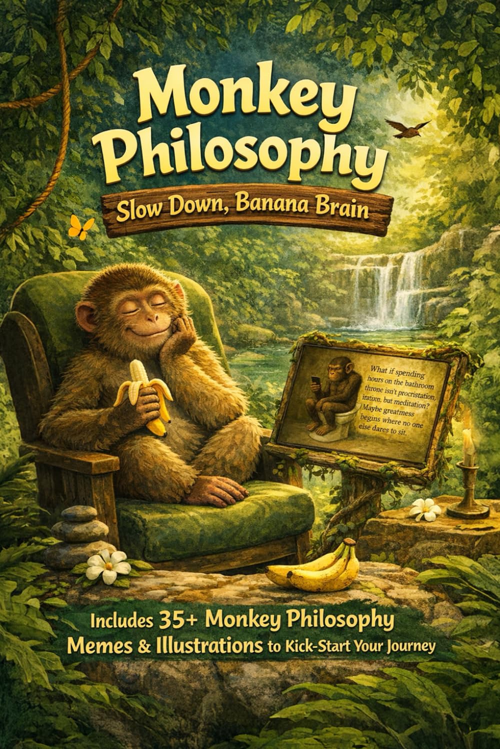 Monkey Philosophy: Slow Down, Banana Brain | Life Lessons, Mindfulness, and Humour from Viral Monkey Memes: A Funny Mindfulness Meme Book for ... Humans, and Anyone Who Needs to Slow Down