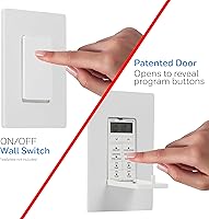 Vista 7 de UltraPro Temporizador digital de pared de 24 horas, fácil de programar, preajustes, cuenta regresiva, botón de anulación de encendido/apagado