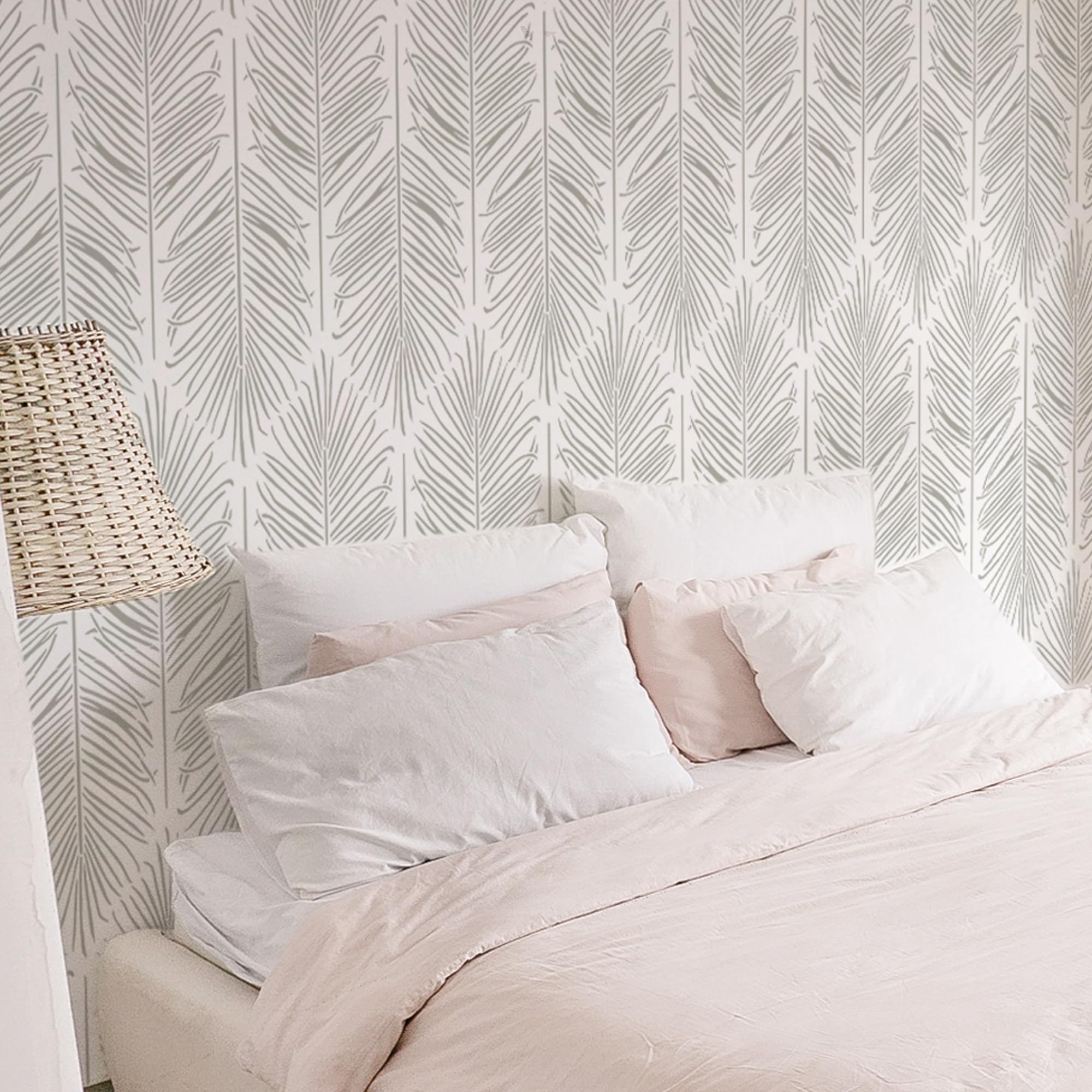 STENCILIT® Palm Leaves Wand Schablonen - 2er-Pack 79x33 cm, Moderne Schablone zum Malen großer Palmenmuster, Riesige Blätter