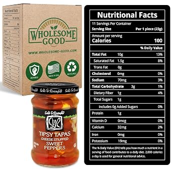 Sable & Rosenfeld, Pepper Tapas Cheese Stuffed, 8.8 Ounce