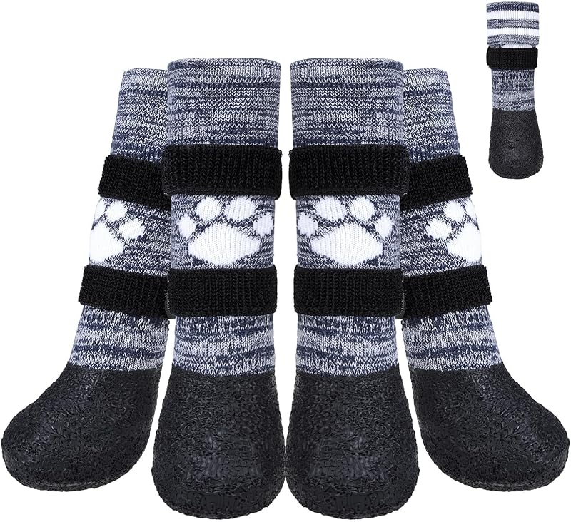 Botas Antiderrapantes e Impermeáveis para Cães KOOLTAIL com Tiras de Fixação XXL