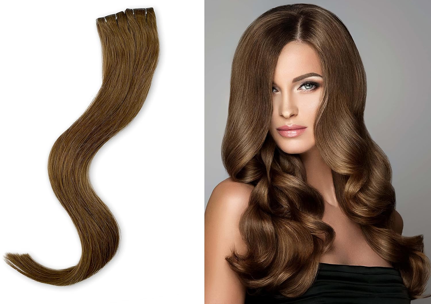 Bebe and Lola Remy Invisible Tape In Hair Seamless Extensions (20 pieces) 50 grams (#6, 18" (50g))