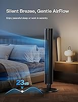 Vista 5 de Pelonis 42-Inch Tower Fan for Bedroom – 26ft/s, 90° Oscillating Tower Fan with Remote Control, LED Display – Floor Fan for Indoors with 6 Speeds, 4