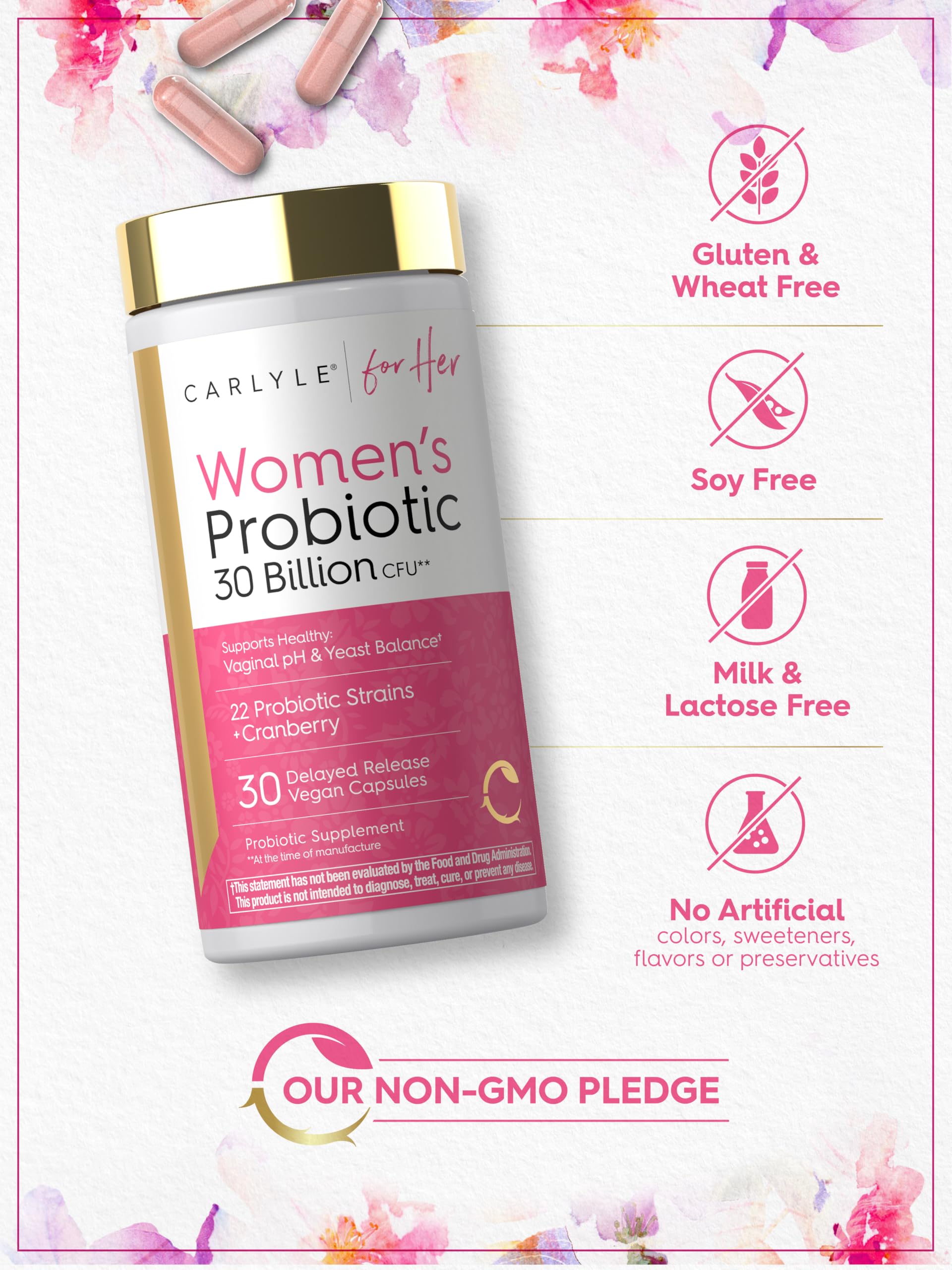 Carlyle Women's 30 Billion CFU Probiotic — Amazon image 5
