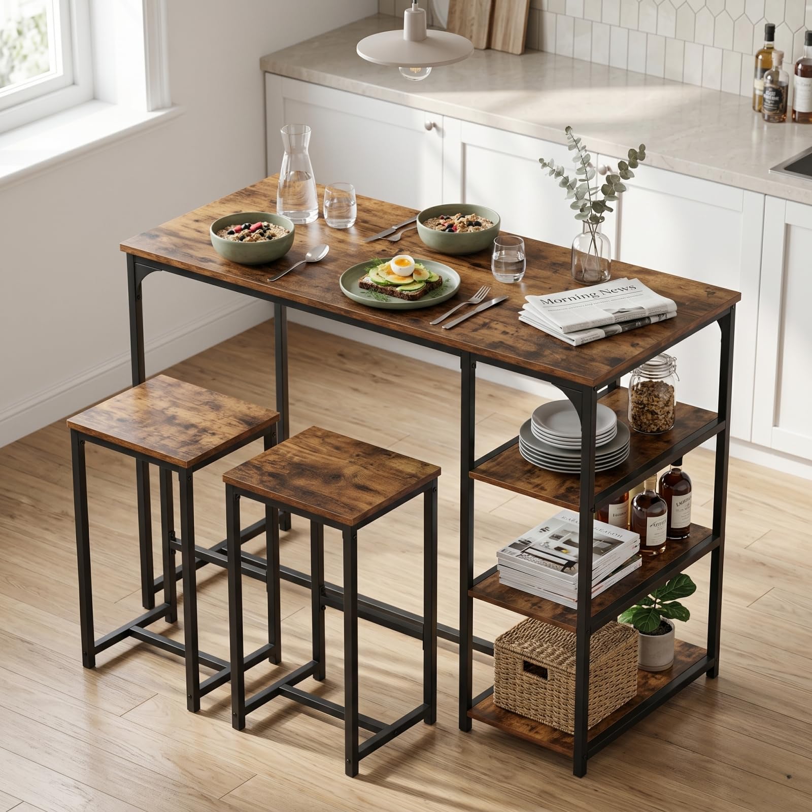 ensemble table de bar 2 tabourets