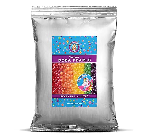 Buda Bubbles Boba Bubble Tea Tapioca Pearls by Buddha Bubbles Boba de 5 minutos 22 libras 22lbs