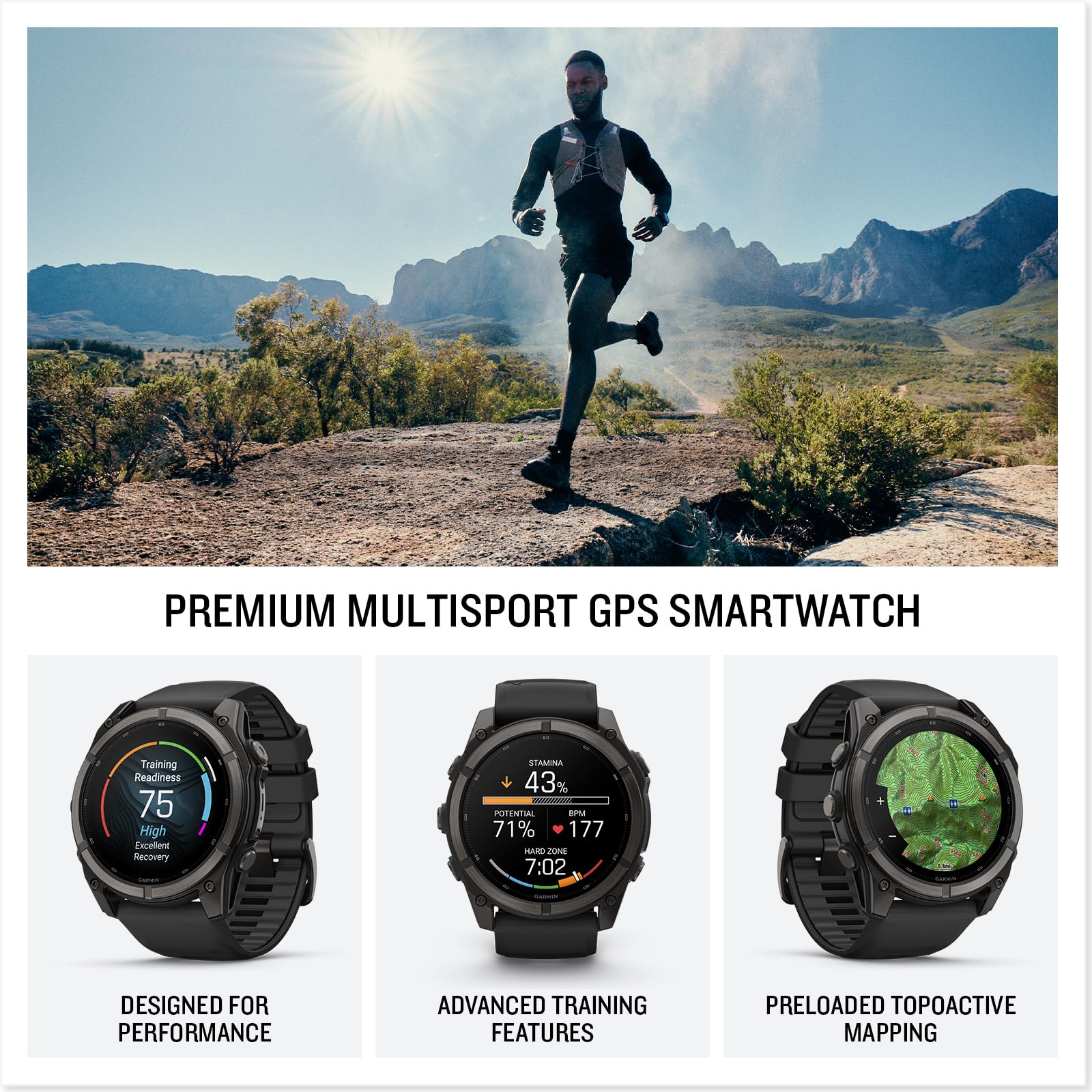 Garmin fēnix® 9, DLC Titanium, 51mm, Grigio Carbonio/Nero