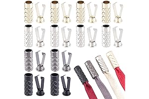 PH PandaHall Ultimate 32 Sets Shoelace Replacement String End Caps