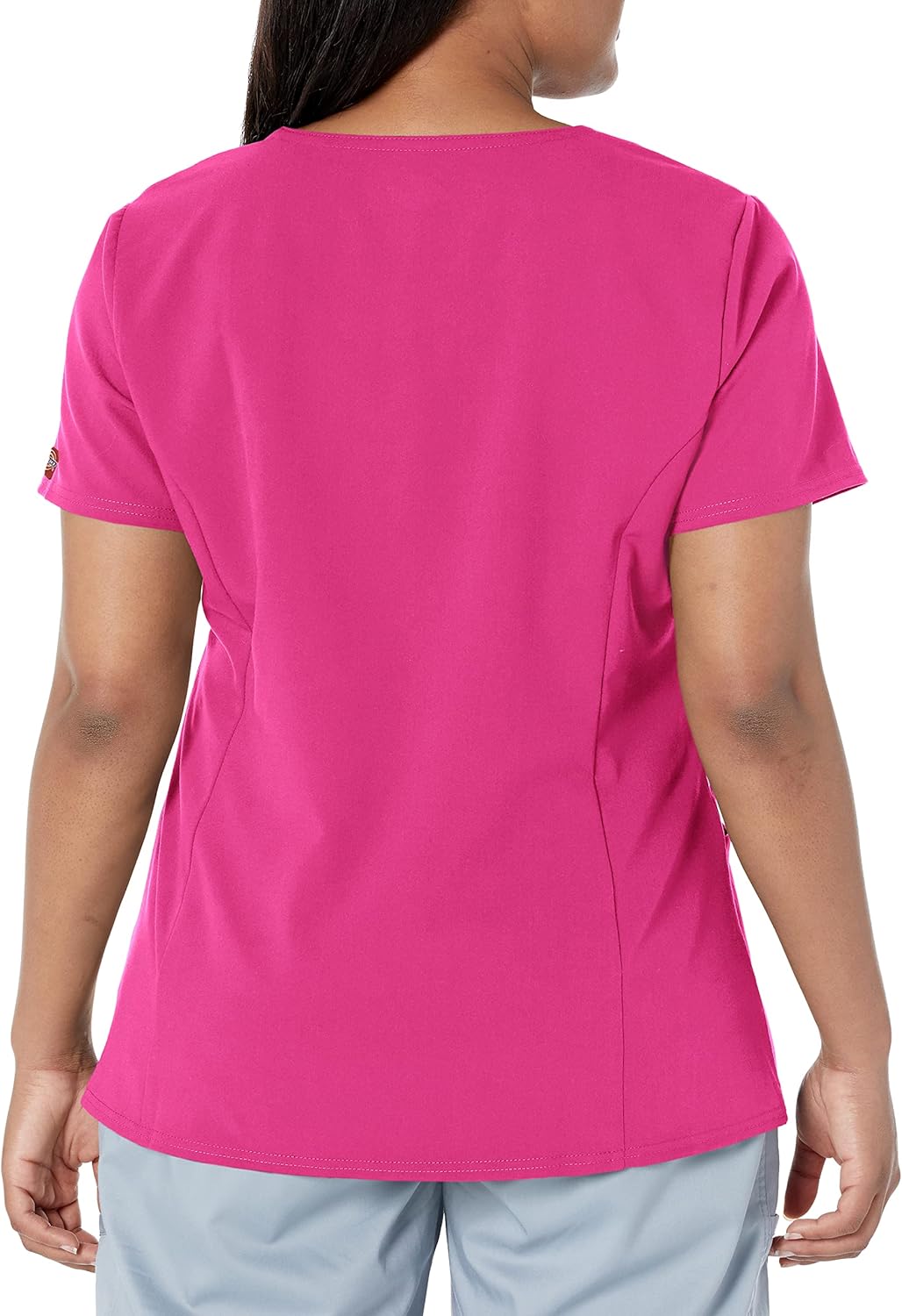Dickies Xtreme Stretch Women Scrubs Top V-Neck 82851 X-Small Hot Pink