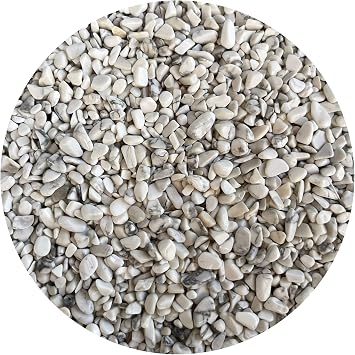 WHOLESALE Natural Semi Tumbled White Howlite Gemstone Chips, Crushed Mini Crystals, Undrilled Crystal Chips White Howlite, 1 Pound