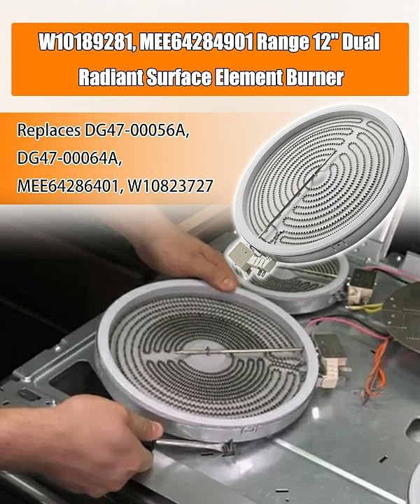 W10189281 12" Range Dual Surface Element Burner Fits for Samsung Stove by AWTURBO - Image 6