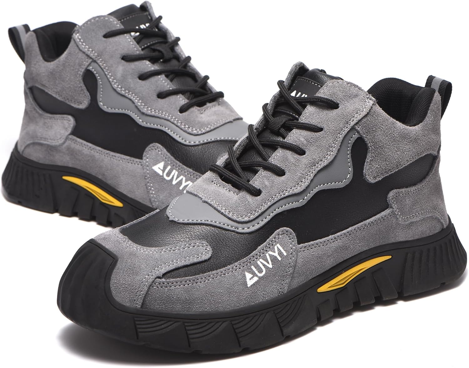 Steel Toe Work Boots for Men – Wide Toe Comfortable Durable Spark-Proof Safety Shoes, Slip-Resistant Industrial Construction botas de trabajo para hombre - Image 7