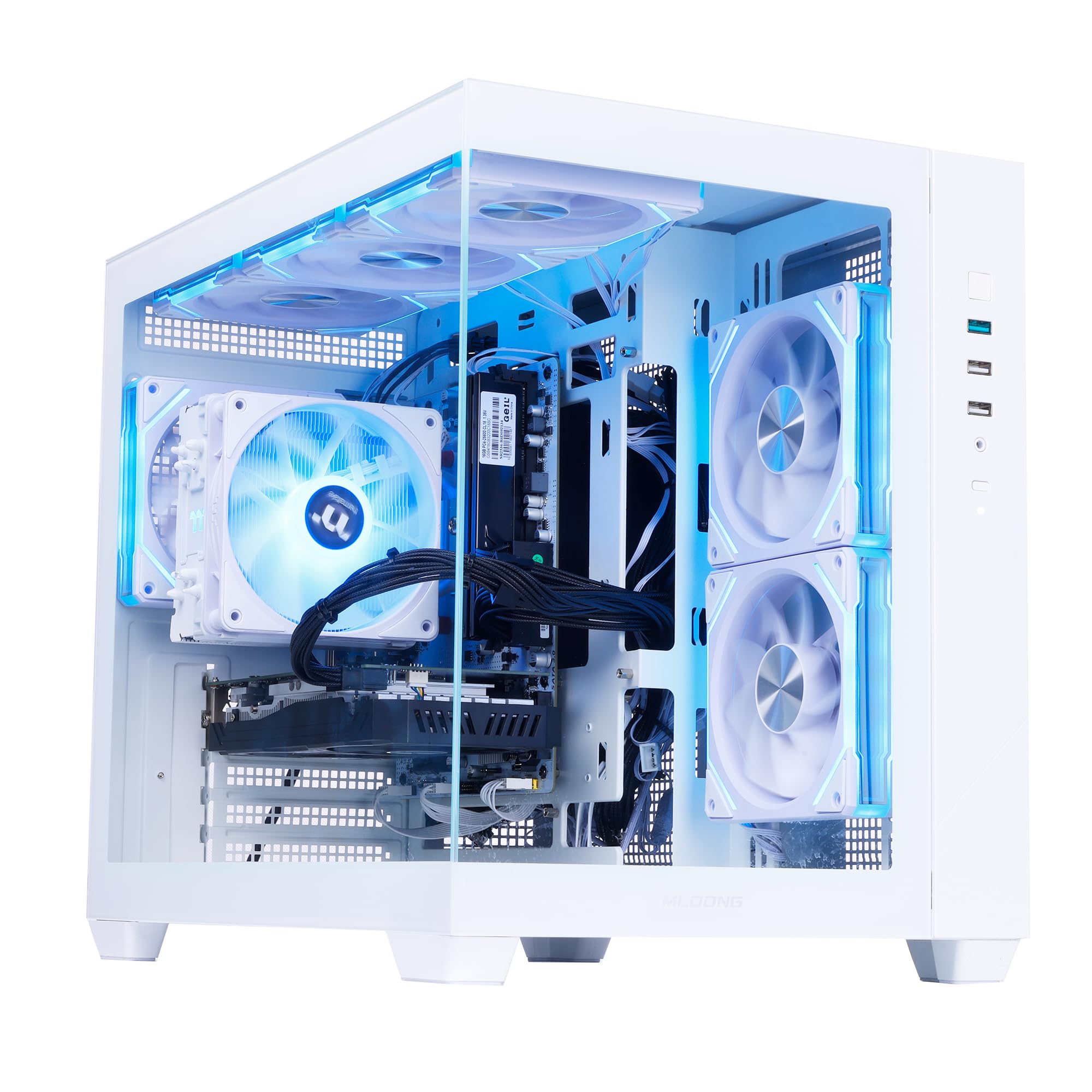 Amazon.com: MLOONG Gaming PC AMD Ryzen 5 5500 Desktop, NVIDIA 