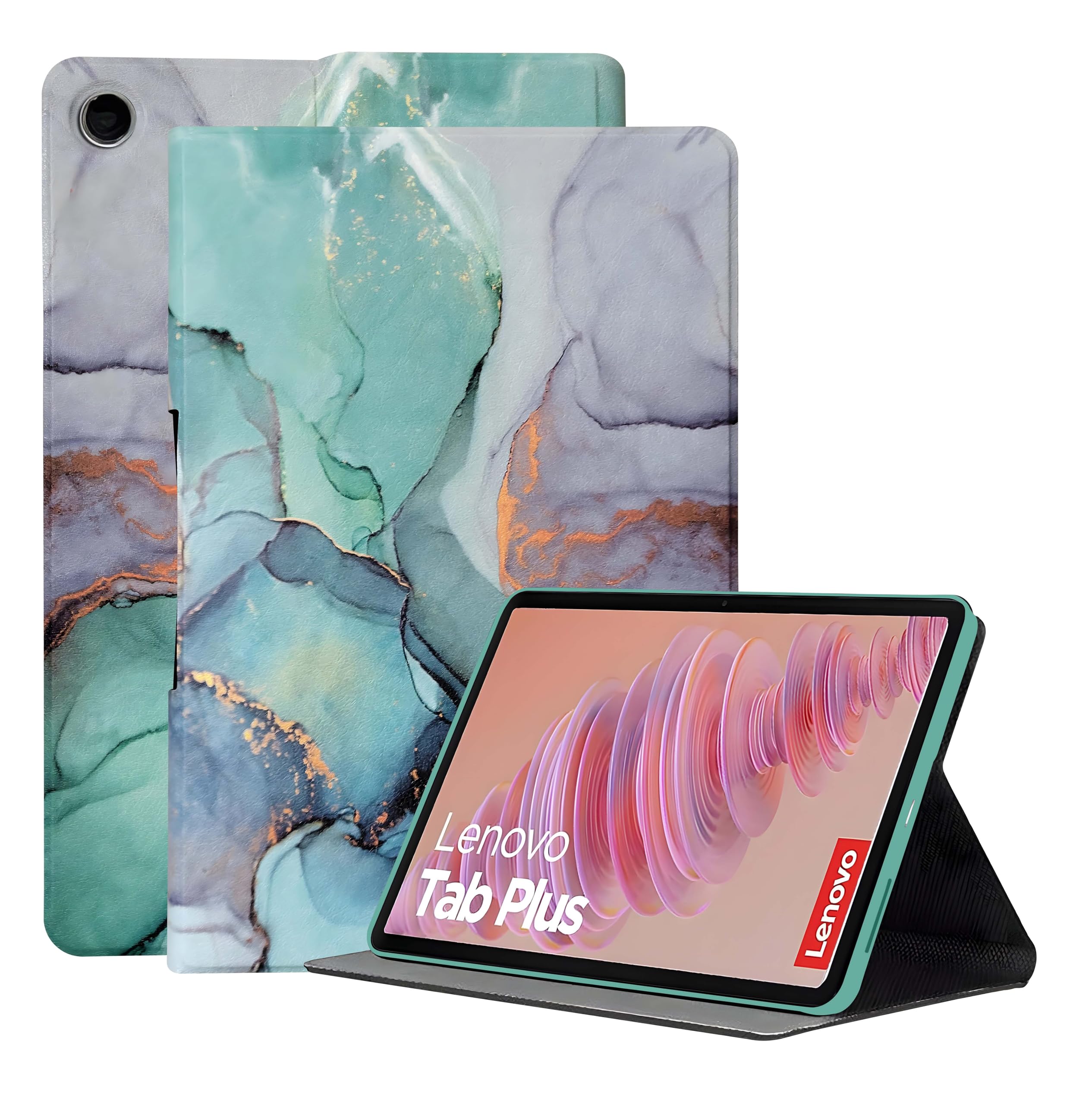 ProElite Book Cover Case for Lenovo Tab Plus 11.5 inch Cover, Smart flip case Book Cover for Lenovo Tab Plus 11.5 inch Tablet, Marble Green (B0D94DSHF4) Amazon Price History, Amazon Price Tracker