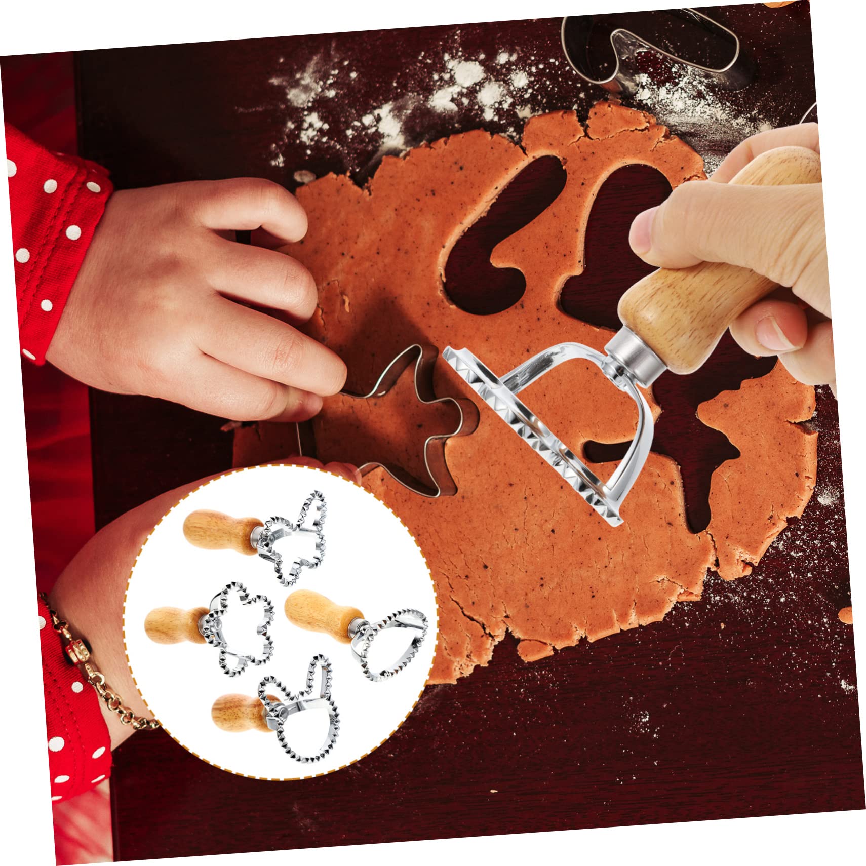 Amosfun 5 Sets Knödel-zubehör-set Küchenknödel-pressformen Ausstechformen Für Kekse Ausstechformen Für Osterfeiern 4 Stück X 5