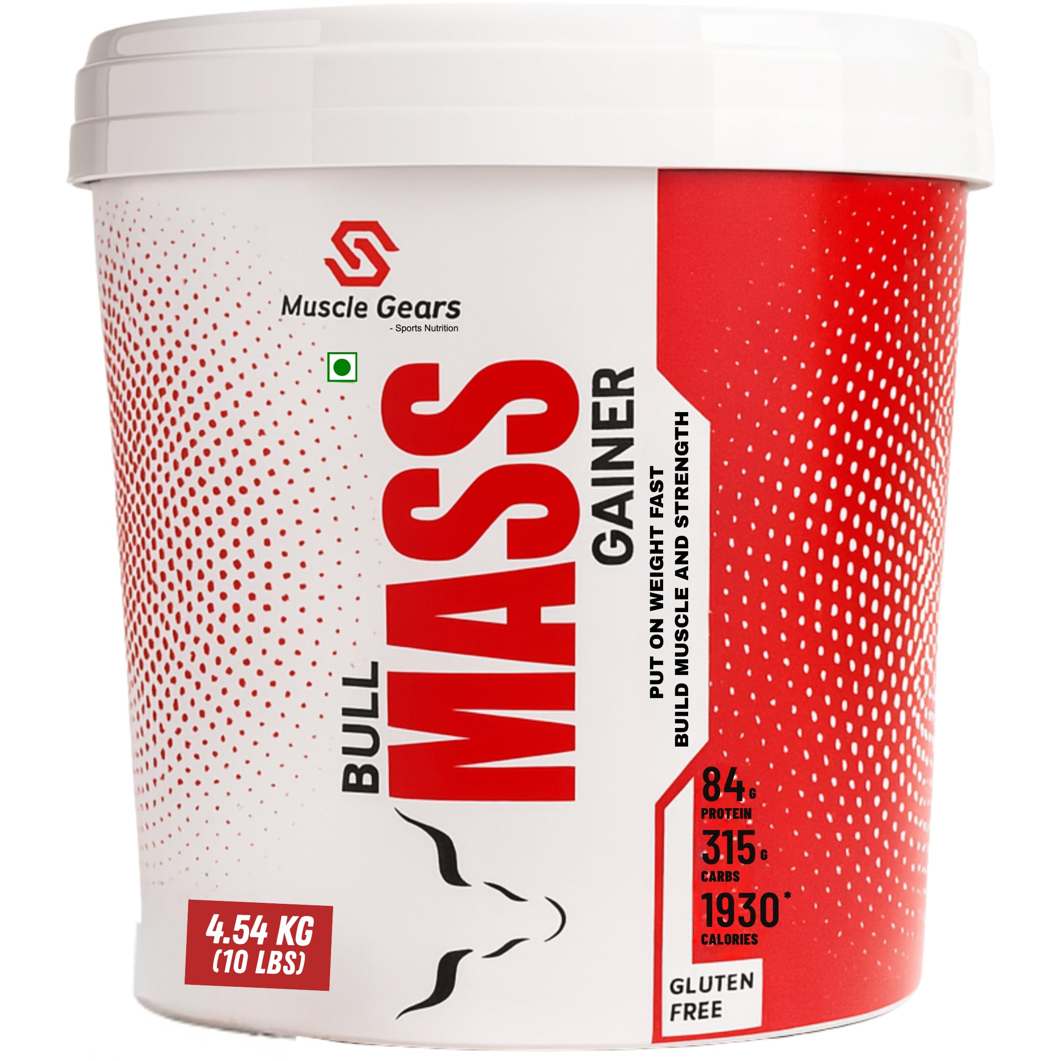 MUSCLE Gears Bull Mass Gainer | Weight Gainer | Belgium Chocolate Flavour 10LBS - 4Kg.-picture-45