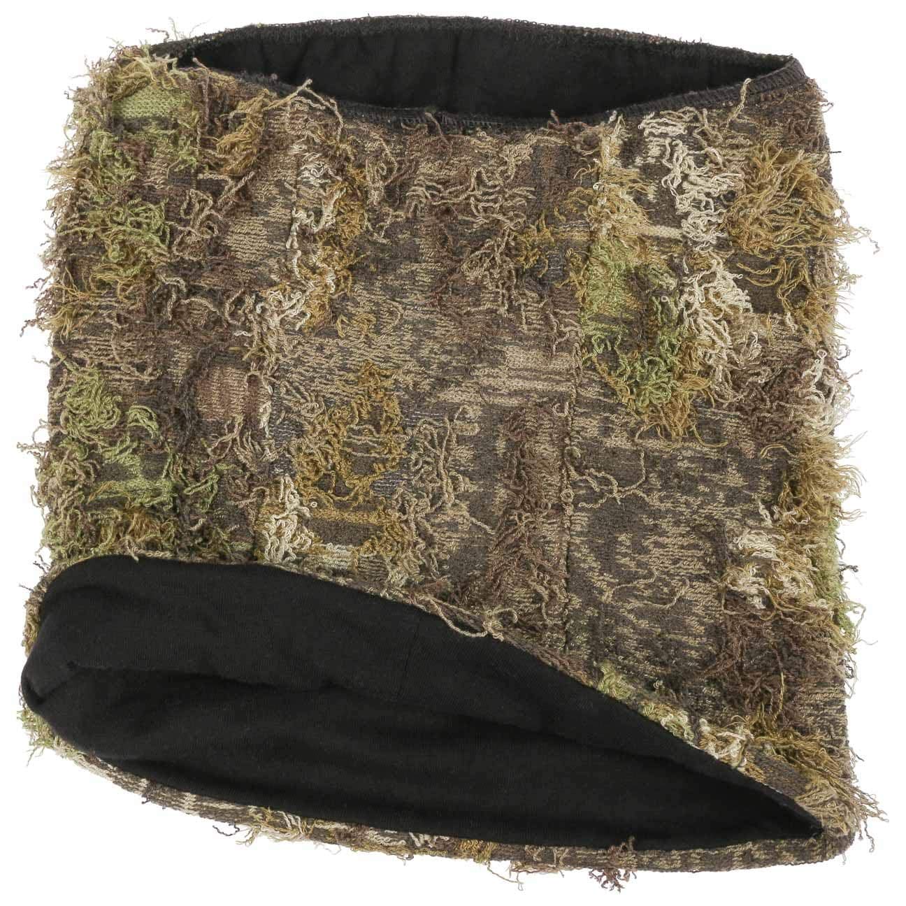 faustmann GERMANY LODENHUT MANUFAKTUR Beanie Rundschal Set Camouflage Fransendekor Damen und Herren Herbst Winter